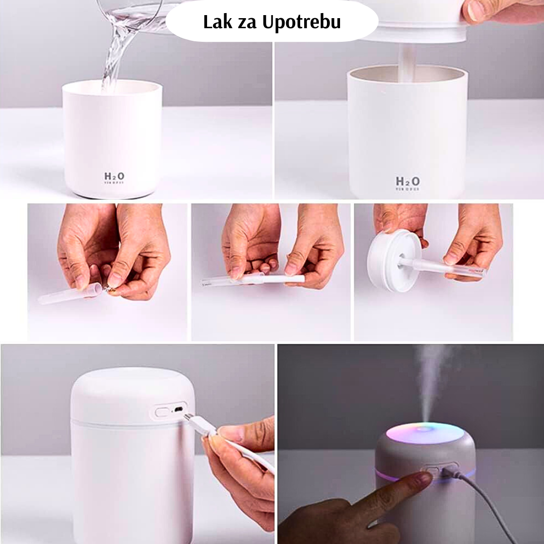 2u1 H2O Difuzer - Mini ovlaživač vazduha